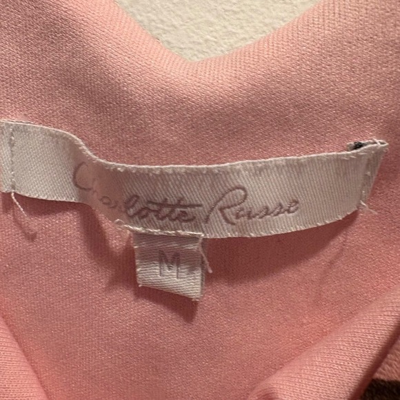 Y2K Babydoll Dress Brown Pink Floral Asymmetrical Hem V Neck Fairy Size M 2000s - Picture 3 of 8